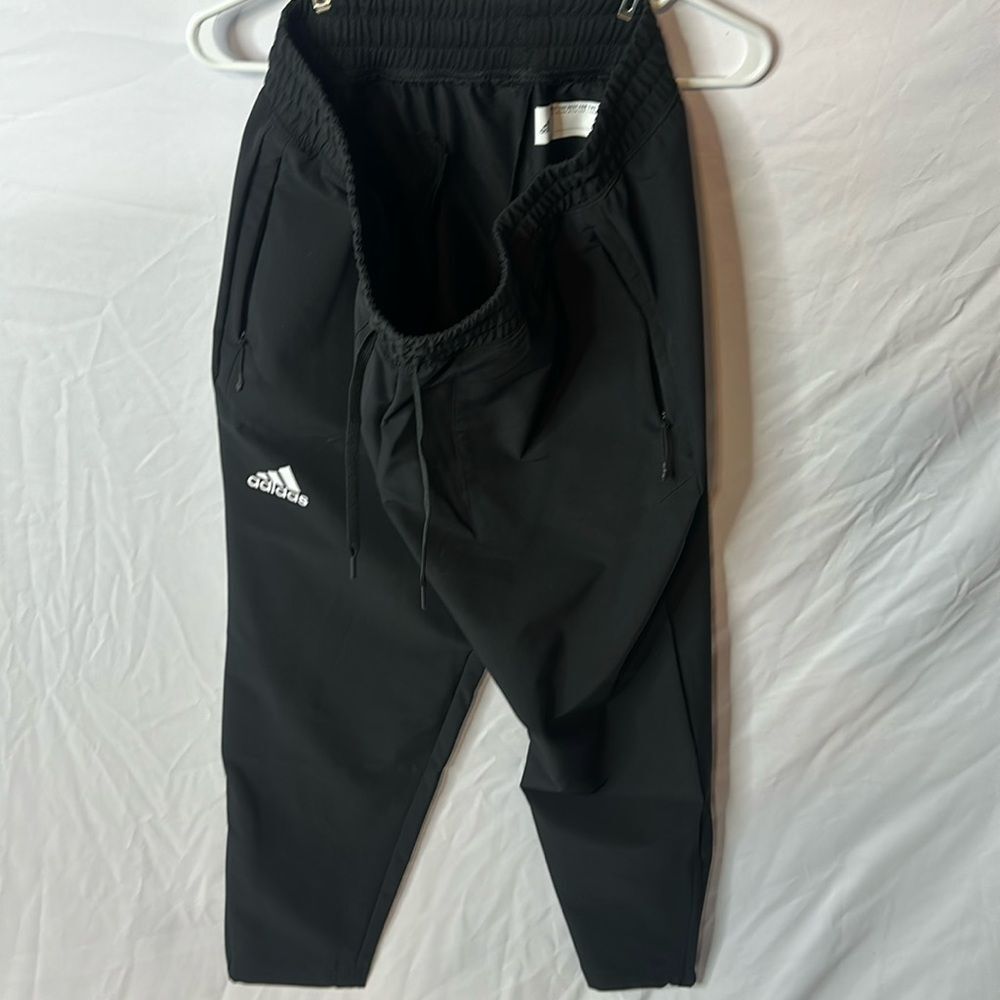 Adidas black track pants size large new without tags